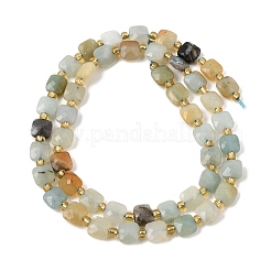 Brins de perles d'amazonite de fleurs naturelles&nbsp;GG-CBA96AE-A07-6x6mm