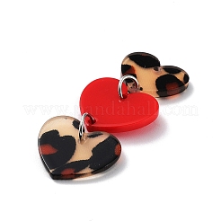 Undurchsichtige Acrylanhänger zum Valentinstag&nbsp;OACR-P025-C03