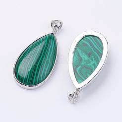 Sintetici malachite grandi ciondoli&nbsp;G-I184-03