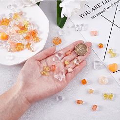 150 pezzo di perline acriliche rosa casuali con perline distanziali pastello perline sfuse a farfalla per la creazione di cordini per telefono portachiavi gioielli&nbsp;JX543I