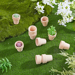 12 Stück Miniatur-Holzvase als Ornament&nbsp;DIY-GF0014-36