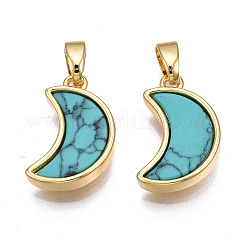 Veri pendenti in ottone placcato oro 18k&nbsp;KK-N233-170A-01B