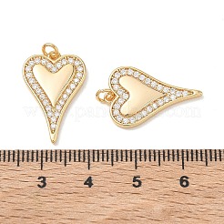 Valentinstag-Anhänger aus Messing mit klaren Zirkonia&nbsp;XGRQ3K759-561G