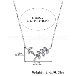 Blattschmuckset aus Sterlingsilber mit Zirkonia-Ohrringen&nbsp;OV8225-2