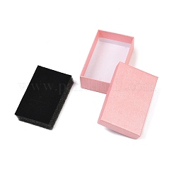 Schmuckverpackungsschachteln aus muschelförmigem Papier mit schwarzem Schaumstoffeinsatz&nbsp;CON-B013-02