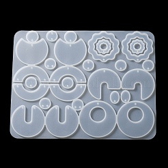 Moules à pendentif de forme irrégulière en silicone&nbsp;DIY-M047-01D