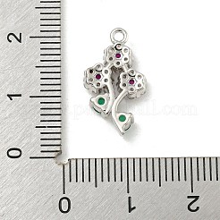 Gestell Messing micro ebnen Zirkonia Anhänger&nbsp;KK-P277-17P