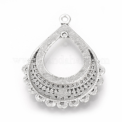 Supports de strass de connecteur en alliage de style tibétain&nbsp;TIBE-S311-03AS-LF