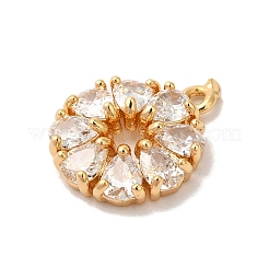 Pendentifs en laiton zircon cubique transparent&nbsp;KK-M294-26G