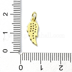 Ciondoli in ottone zirconi chiari micro pavé&nbsp;KK-H475-53G-02