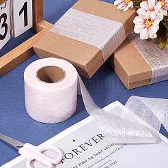 Glitzerndes Polyester-Netz mit Laserdeko&nbsp;OCOR-WH20001-34C