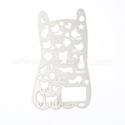 Malschablonen aus Edelstahl 304&nbsp;DIY-WH0246-17