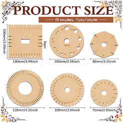 1 Set mit 6 Webbrettern zum Stricken von Armbändern aus Holz.&nbsp;TOOL-BC0002-99