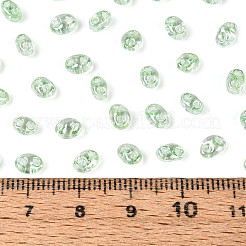 Transparente Farben Glanz Glas Saatperlen&nbsp;SEED-N008-09D