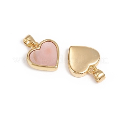 Breloques de coquillages roses naturels&nbsp;KK-L196-14A