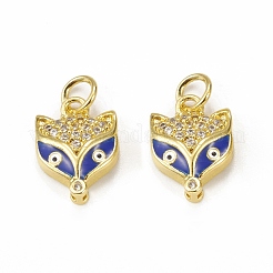 Adornos de latón micropavé de circonia cúbica&nbsp;KK-E068-VB029-2