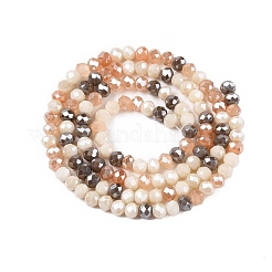 Chapelets de perles en verre électroplaqué&nbsp;GLAA-T023-B16-04