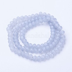 Placcare trasparente perle di vetro fili&nbsp;EGLA-A034-T1mm-W01