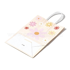 Buste regalo di carta rettangolari con motivo a girasole&nbsp;LS-CARB-L012-01D