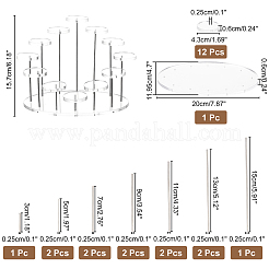 Espositori rotanti ad anello acrilico a 3 strato&nbsp;ODIS-WH0027-015