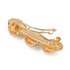 Barrettes à cheveux en alliage avec clip en fer&nbsp;PHAR-G014-03B-G