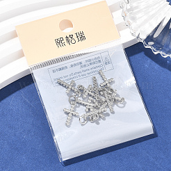 Shegrace Messing-Anhänger mit Mikropavé-Fassung aus klaren Zirkonia&nbsp;XGRQ1U028-377P