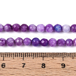 Gefärbt natürlichen weißen Jade Perlen Stränge&nbsp;X-G-T139-4mm-60-11