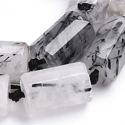 Natur schwarz Rutilquarz Perlen Stränge&nbsp;G-S269-07
