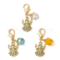 3 pendentif décoratif en forme d'ange en alliage de style tibétain&nbsp;HJEW-JM03837