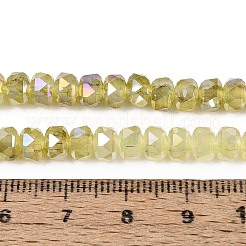 Fili di perle di giada imitazione vetro galvanizzato anti-appannamento&nbsp;EGLA-T029-6mm-13I