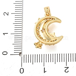 Messing micro pave klare zirkonia anhänger&nbsp;KK-C264-12D-G