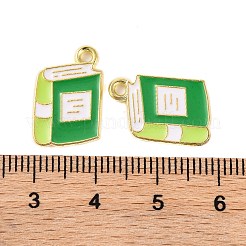 Vergoldete Legierung Emaille-Anhänger&nbsp;X-ENAM-Z017-12G-02