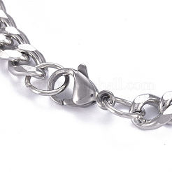 Bracelets d'identification à chaîne gourmette en acier inoxydable 304 résistant au ternissement&nbsp;X-BJEW-G631-04P