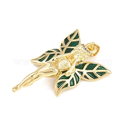 Pendentifs avec zircon cubiques à micro-pavés en laiton&nbsp;KK-C162-011A-01