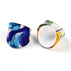 Handgefertigte Murano Breitbandringe&nbsp;RJEW-Q150-M02-B