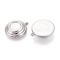 Cabochon-Fassungen für Anhänger aus Edelstahl 304&nbsp;LS-STAS-T065-84P