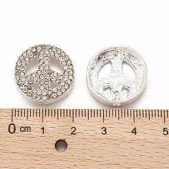 Friedenszeichen-Legierung Kristallrhinestone-Perlen&nbsp;LS-RB-J451-01S