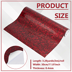 Pellicola da imballaggio in vinile con adesivo in fibra per auto in PVC&nbsp;DIY-WH0061-064C