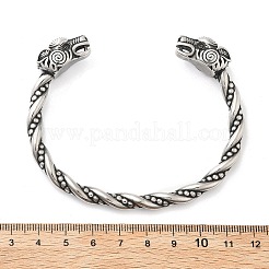 Offene Armreifen aus 304er Edelstahl für Männer&nbsp;BJEW-U001-07K-AS