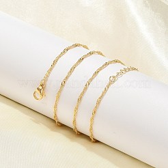 Collane in ottone con catena di Singapore per le donne&nbsp;NJEW-Q020-01G