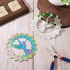 2 pz 2 colori 201 connettori/ciondoli in acciaio inossidabile&nbsp;STAS-TA0005-62