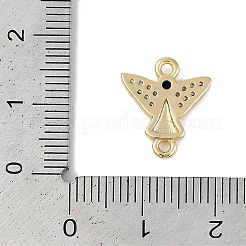Messing-Verbindungsanhänger mit klaren und schwarzen Zirkonia&nbsp;KK-I719-30G
