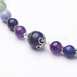 Collane di perline pietra preziosa mista&nbsp;NJEW-JN01753