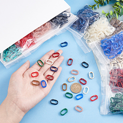 720pcs 12 Farben Acrylverbindungsringe&nbsp;OACR-PH0001-90