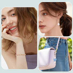 10 anneau de jonction ouvert en laiton de 5 styles&nbsp;KK-TA0008-84P