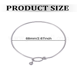 1 pulsera de acero inoxidable 304&nbsp;BJEW-LP0003-11