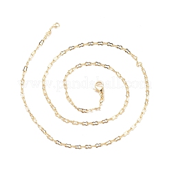 Collar de cadena de eslabones de calabaza de latón para mujer&nbsp;LS-NJEW-P265-10G