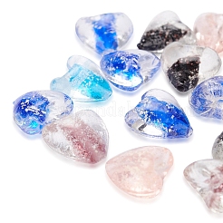 20 pz perline di lampwork luminose fatte a mano&nbsp;LAMP-YW0001-04