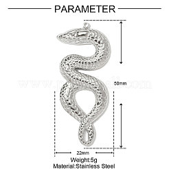 Grands pendentifs en acier inoxydable 304&nbsp;STAS-OY001-09P