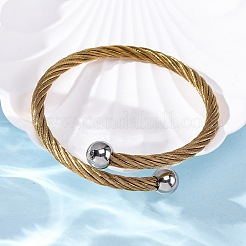 Bracciali con coppia in acciaio inossidabile 304 per donna&nbsp;BJEW-P310-19GP